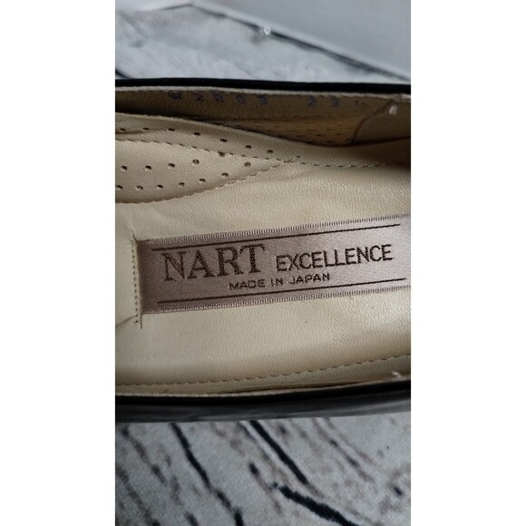 NART Excellence Made in Japan Pumps Low Chunky Heel  Size 6.5 Narrow (23.5 EEE) - Picture 8 of 10
